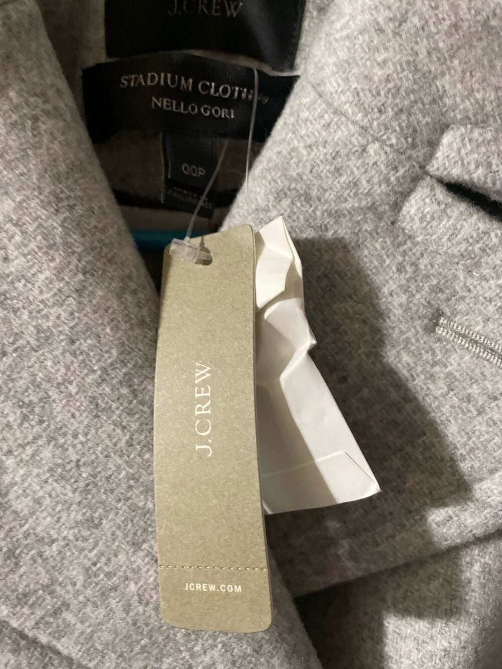 J.Crew Stadium Cloth Nello Gori Double-Breasted Pea Coat Size 00P - Picture 4 of 12